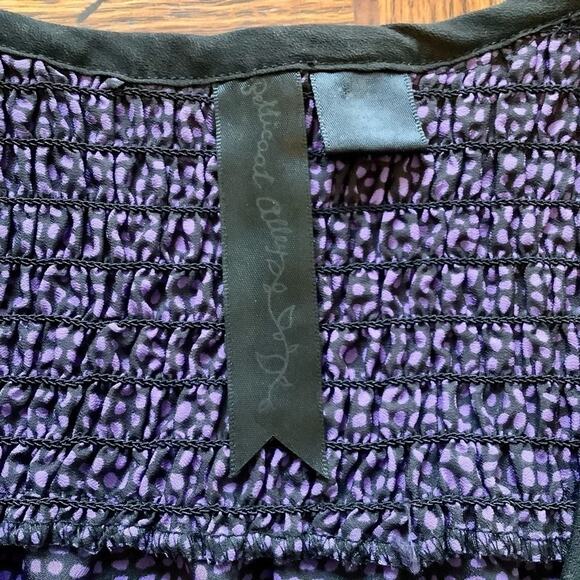 PETTICOAT ALLEY Purple Lightweight Button Up Sleeveless Blouse Size Small - Picture 6 of 6